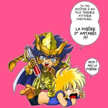Débardeur Enfant Fille Hyoga « Non ! Pas la piqûre ! » – Parodie Saint Seiya