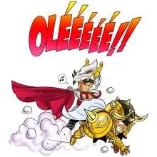 Taurus Aldebaran totebag “Taurus Aldebaran and Pegasus Seiya” – Knights of the Zodiac - Saint Seiya parody