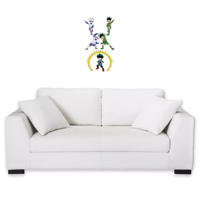 Wall Stickers Parody of My Hero Academia Gon, Kirua and Deku (Izuku Midoriya)