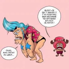 Body bébé (Filles) Chopper « Panne sèche ! » – Parodie One Piece