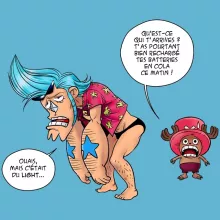 Body bébé Chopper « Panne sèche ! » – Parodie One Piece