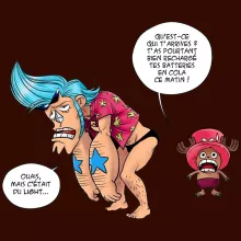 T-shirt Femme Chopper « Panne sèche ! » – Parodie One Piece