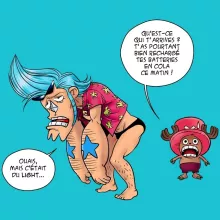 T-shirt Chopper « Panne sèche ! » – Parodie One Piece
