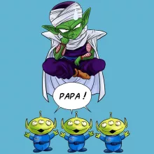 Body bébé Piccolo « Papa !! » – Parodie Dragon Ball Z