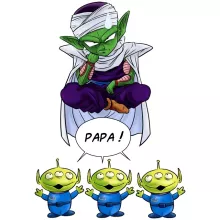 Débardeur Piccolo « Papa !! » – Parodie Dragon Ball Z