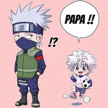 Body bébé (Filles) Kakashi « Papa Ninja ! » – Parodie Naruto