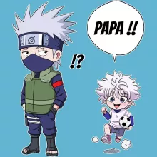 Body bébé Kakashi « Papa Ninja ! » – Parodie Naruto
