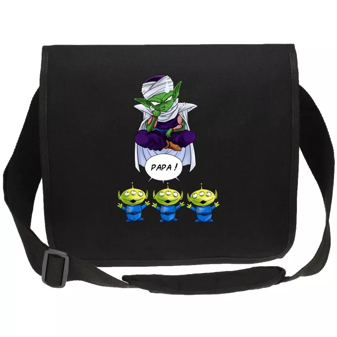 Sacs étudiant canvas Parodie Dragon Ball Z - DBZ Papa !! - Piccolo aka Satan Petit Coeur, les Aliens