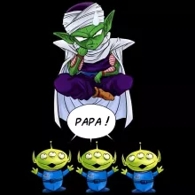 T-shirt Piccolo « Papa !! » – Parodie Dragon Ball Z