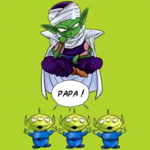 T-shirt Piccolo « Papa !! » – Parodie Dragon Ball Z