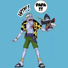 Body bébé Arlong « Papa... WTF !! » – Parodie Naruto