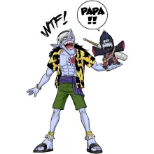 Body bébé Arlong « Papa... WTF !! » – Parodie Naruto