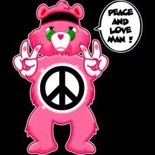 Sweater “Peace and Love - Hippie Version” – The Care Bears parody