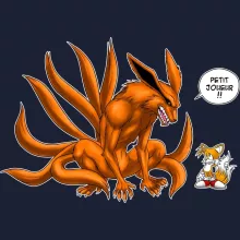 Sweat-Shirt à capuche Kyubi « Petit joueur ! » – Parodie Naruto