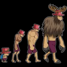 Casquette Chopper « Pirate Evolution... » – Parodie One Piece