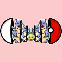 Schiggy Baby Strampler (Mädchen) “Schiggy, Schillok Turtok” – Parodie auf Pokémon