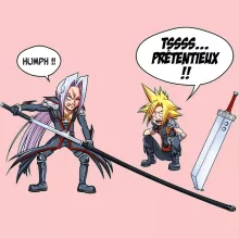 Body bébé (Filles) Clad « Prétentieux !! » – Parodie Final Fantasy VII