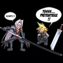 Coque Téléphone Portable Clad « Prétentieux !! » – Parodie Final Fantasy VII