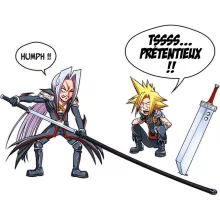 totebag Clad « Prétentieux !! » – Parodie Final Fantasy VII