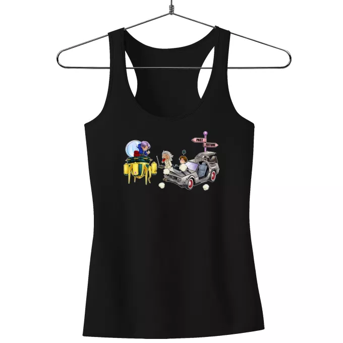 Canotte da Donne Paoridia Dragon Ball Z - DBZ Trunks, Doc Brown e Marty MacFly