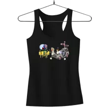 Canotta da Donna Trunks “Trunks, Doc Brown e Marty MacFly” – Parodia dei Dragon Ball Z