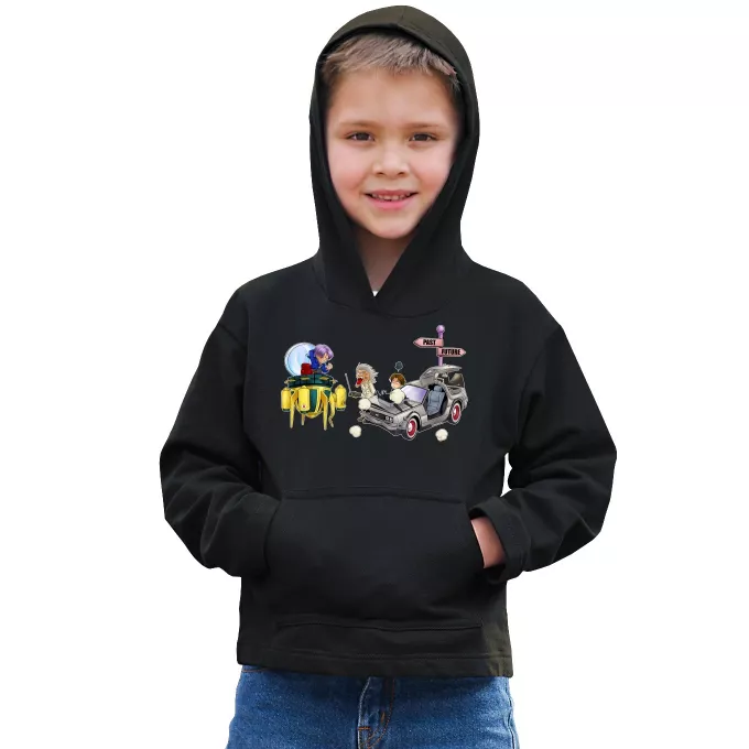 Felpe con cappuccio Bambini Paoridia Dragon Ball Z - DBZ Trunks, Doc Brown e Marty MacFly