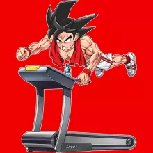Son Goku T-shirt för kvinnor “Son Goku Bûku Jutsu” – Parodi Dragon Ball Z