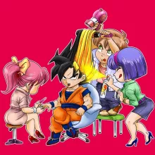 Son Goku Women T-shirt “Son Goku Super Saiyajin Transformation” – Dragon Ball Z parody