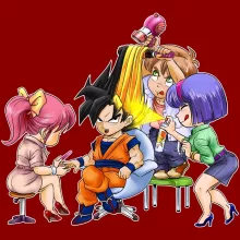 Son Goku Women T-shirt “Son Goku Super Saiyajin Transformation” – Dragon Ball Z parody