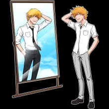 T-shirt Denji « Shiniman ! » – Parodie Bleach