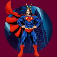 Cappello All Might X Superman – Parodia dei My Hero Academia