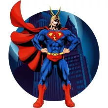 All Might X Superman Tasse – Parodie auf My Hero Academia
