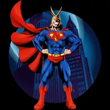 Pull Enfant All Might X Superman « Super AllMight man » – Parodie My Hero Academia