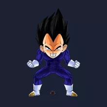 Sweat-Shirt à capuche Végéta « Super Caca Vol.2 » – Parodie Dragon Ball Z