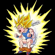 Son Goku Super Saiyan Smartphone hoesje – Dragon Ball Super parodie