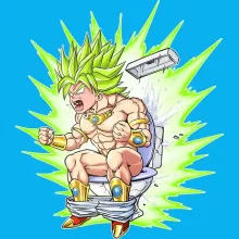 Broly Baby's T-shirt “Broly Super Saiyajin” – Dragon Ball Super parody