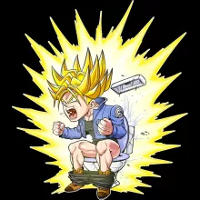 Trunks Super-saiyajin Linnen för barn – Parodi Dragon Ball Super