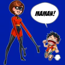 Casquette Elasticgirl « Super Maman !! » – Parodie One Piece