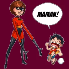 Casquette Elasticgirl « Super Maman !! » – Parodie One Piece