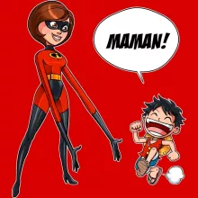 Casquette Elasticgirl « Super Maman !! » – Parodie One Piece