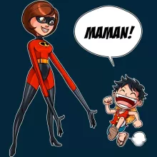 Bonnet Elasticgirl « Super Maman !! » – Parodie One Piece