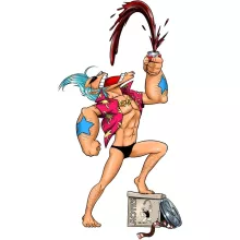 Franky Girls Kids T-shirt “Franky and Popeye” – One Piece parody