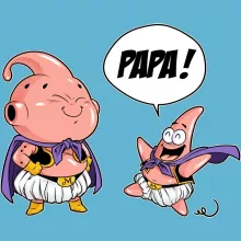 Body bébé Boubou « Tel père tel fils (Version SD) » – Parodie Dragon Ball Z