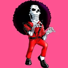 Brook Mädchen Kinder Tank top “Brook und Thriller” – Parodie auf One Piece