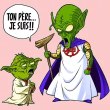 Body bébé (Filles) Yoda « Ton père, je suis... !! » – Parodie Star Wars