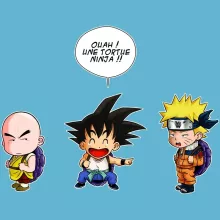 Body bébé Sangoku « Tortue ninja !? » – Parodie Naruto