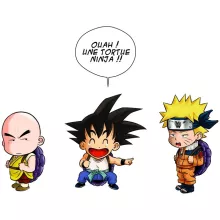 Body bébé Sangoku « Tortue ninja !? » – Parodie Naruto