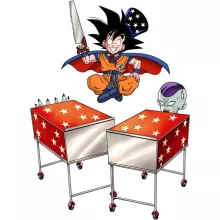 Son Goku Mok “Son Goku en Freezer” – Dragon Ball Z parodie