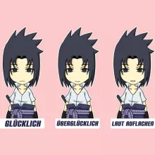 Sasuke Uchiwa Baby Strampler (Mädchen) – Parodie auf Naruto