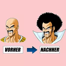 Nappa Baby Strampler (Mädchen) “Nappa und Mr Satan” – Parodie auf Dragon Ball Z